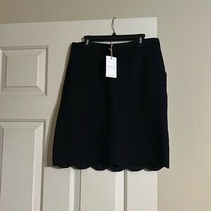 Skies are blue scalloped skirt. Brand new